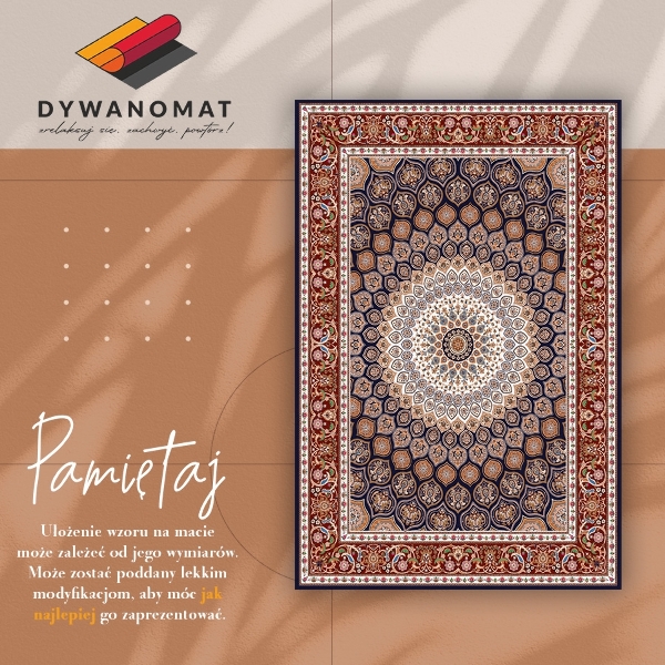 Modny dywan winylowy Geometryczna mandala
