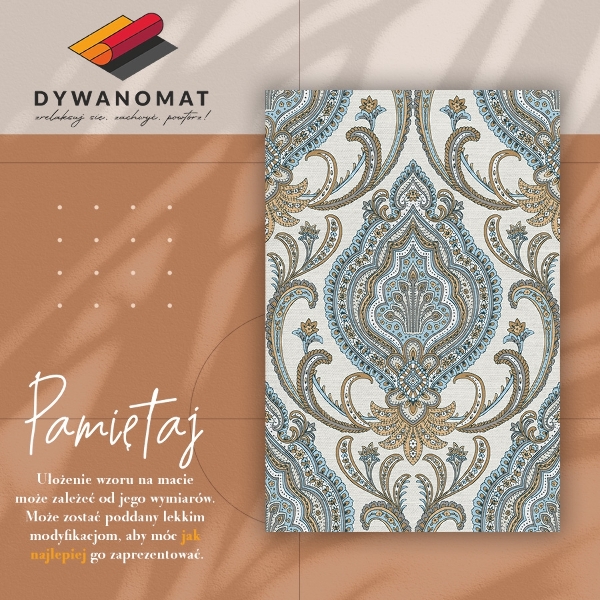 Dywan winylowy do domu Orientalne kwiaty