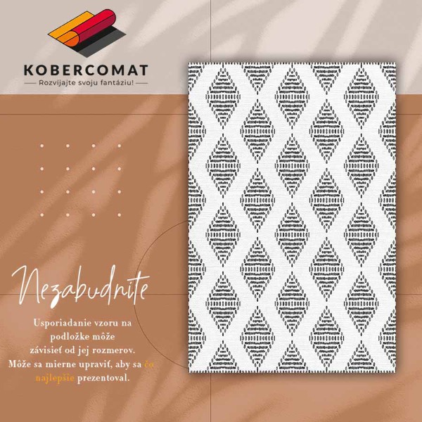 Modny winylowy dywan Geometryczne romby
