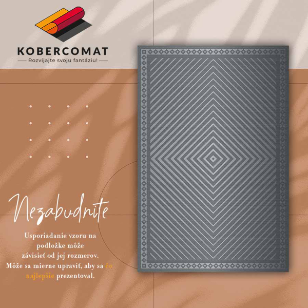 Modny winylowy dywan Geometryczne romby