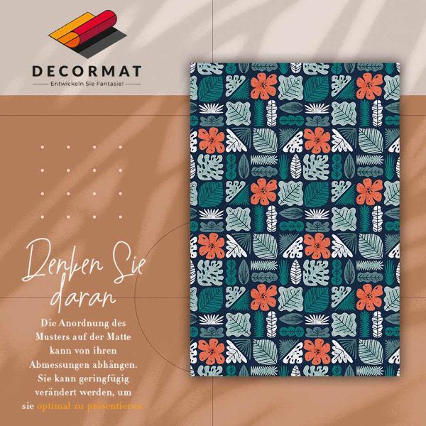 Uniwersalny dywan winylowy Geometryczne kwiaty