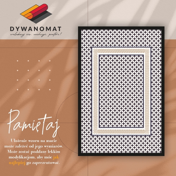 Modny dywan winylowy Geometryczny warkocz