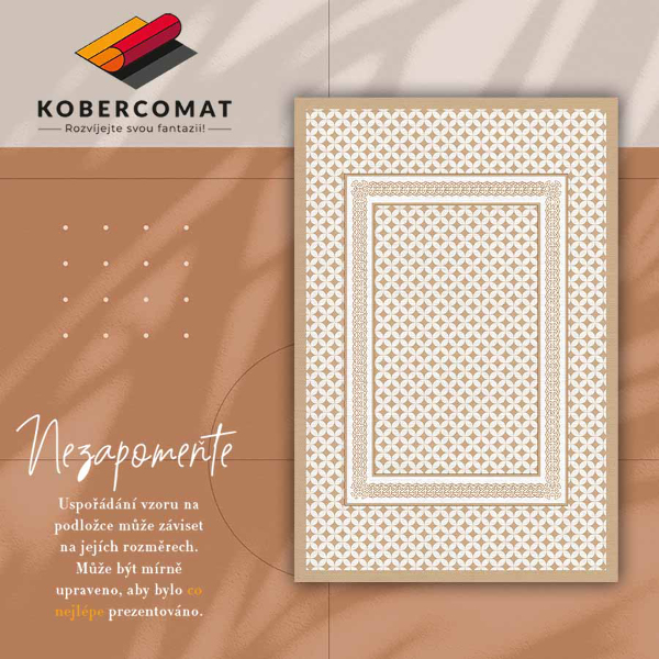 Modny dywan winylowy Geometryczny warkocz