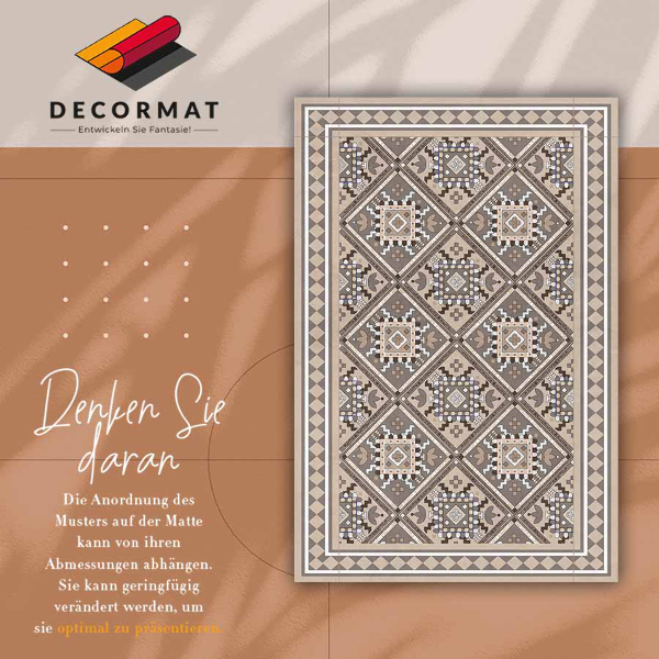 Dywan winylowy do domu Arabska geometria