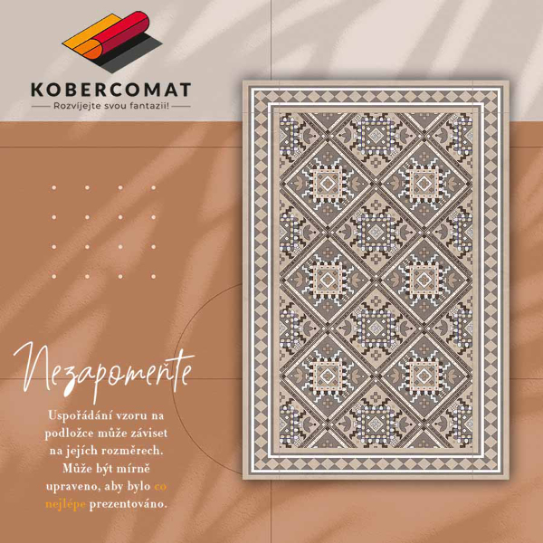Dywan winylowy do domu Arabska geometria