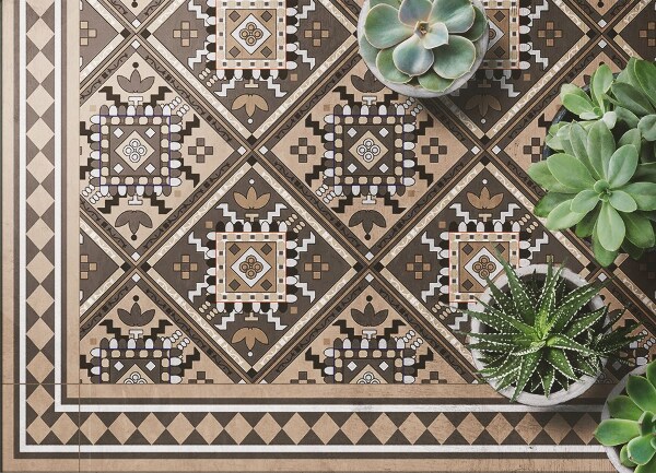 Dywan winylowy do domu Arabska geometria
