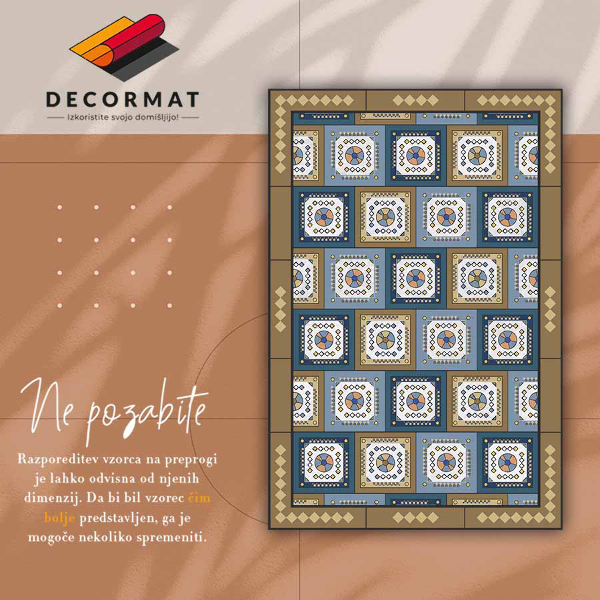 Uniwersalny dywan winylowy Geometryczna kostka