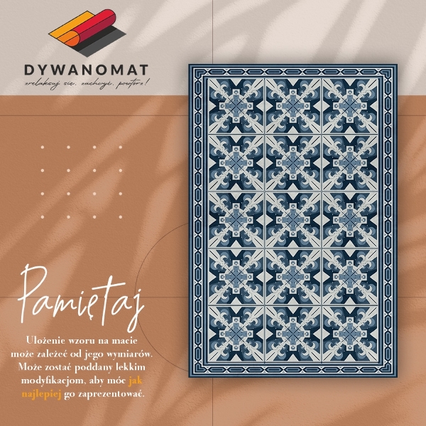 Modny winylowy dywan Geometryczne romby