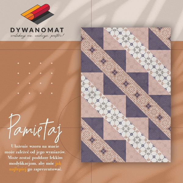 Modny dywan winylowy Modernistyczne paski