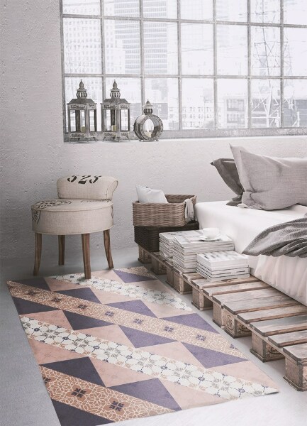 Modny dywan winylowy Modernistyczne paski