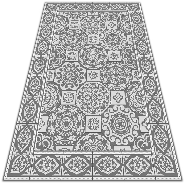 Modny uniwersalny dywan winylowy Grecka geometria