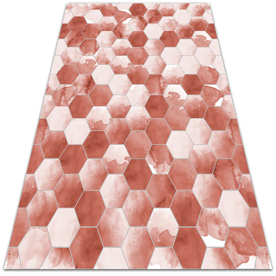 Uniwersalny dywan winylowy Akwarelowe hexagony