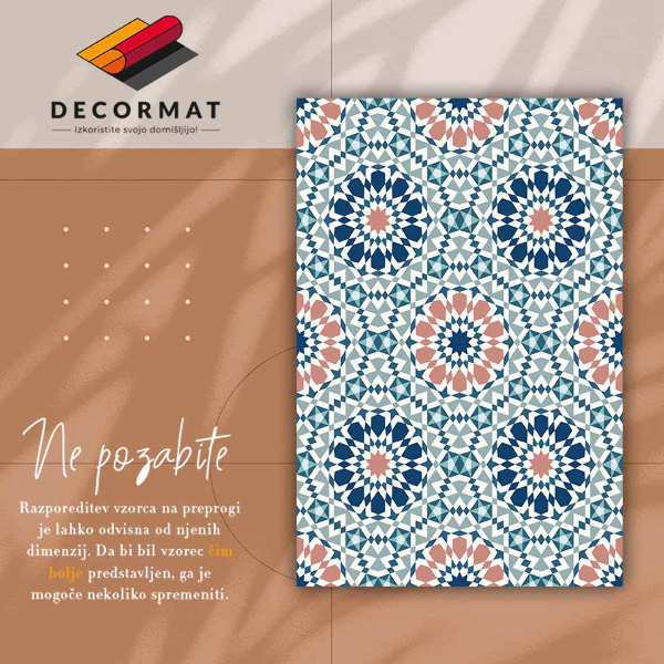 Modny dywan winylowy Marokańska geometria