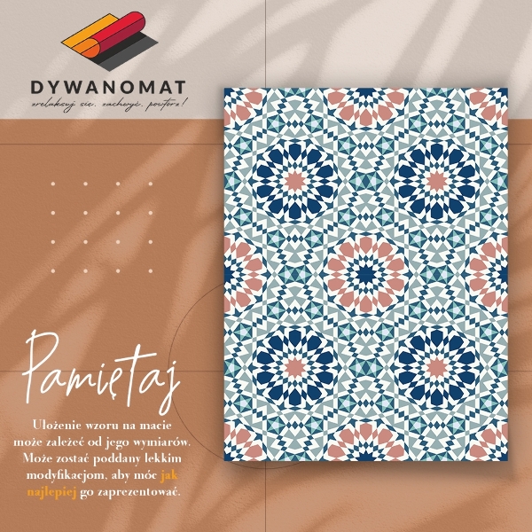 Modny dywan winylowy Marokańska geometria
