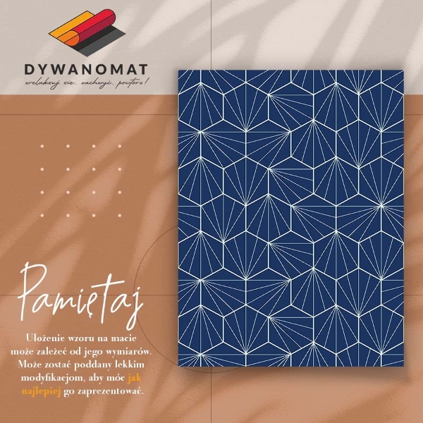 Wewnętrzny dywan winylowy Hexagony
