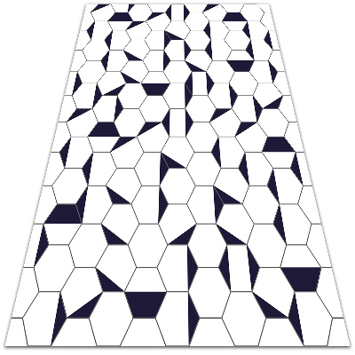 Wewnętrzny dywan winylowy Hexagony