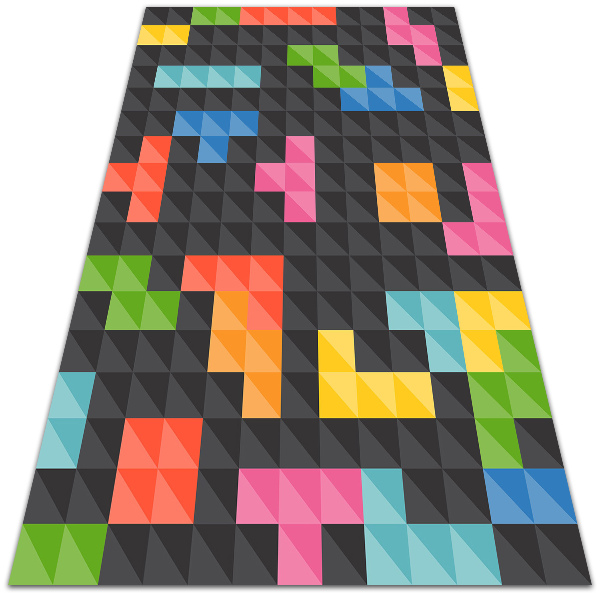 Wewnętrzny dywan winylowy Kostki tetris