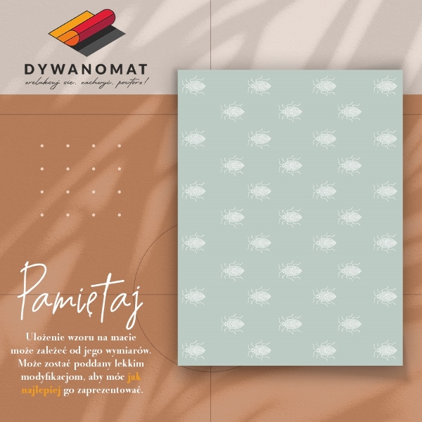 Dywan winylowy do wnętrza domu Robaki