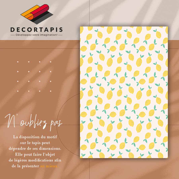 Winylowy dywan do domu Cytryny