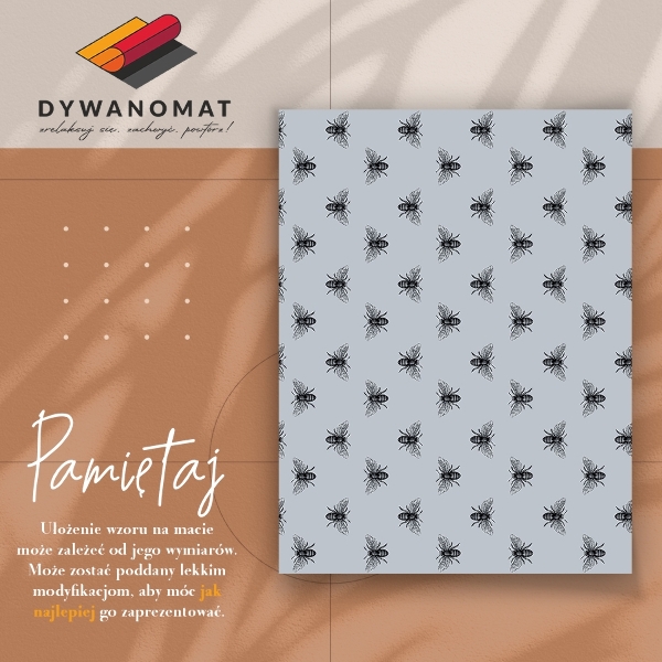 Dywan winylowy do wnętrza domu Robaki
