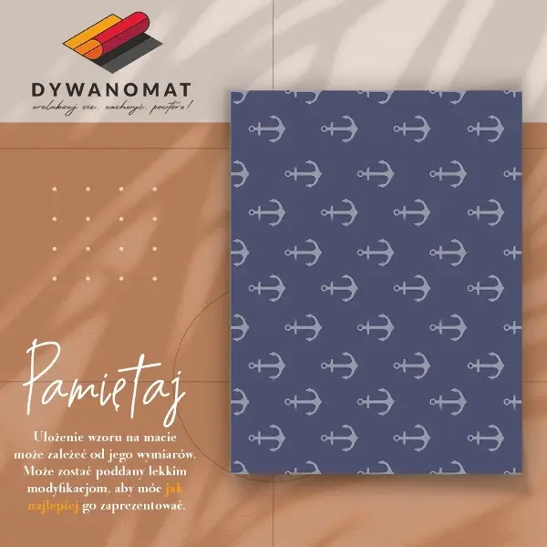 Winylowy dywan do domu Kotwice
