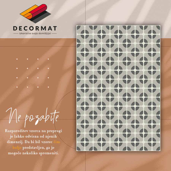 Dywan winylowy do domu Geometryczne koła