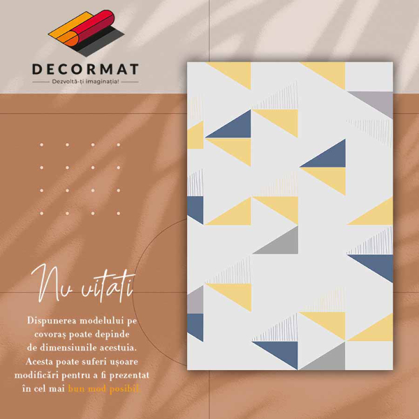Dywan winylowy Geometryczne trójkąty