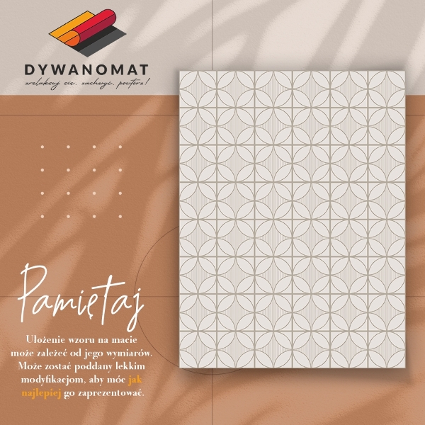 Dywan winylowy do domu Geometryczne koła