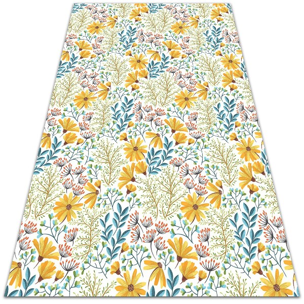 Modny uniwersalny dywan winylowy Wiosenne kwiatki