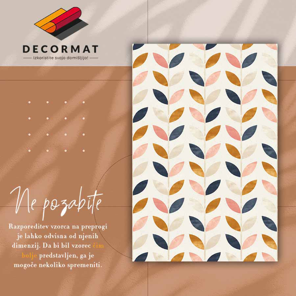 Wewnętrzny dywan winylowy Drobne listki