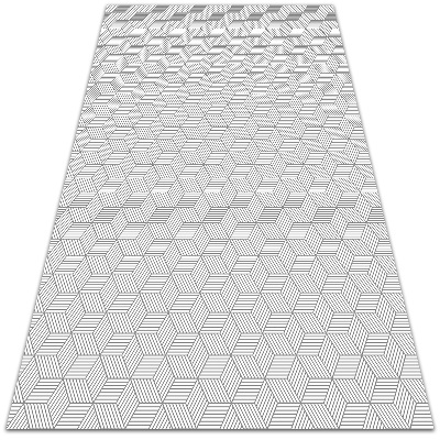 Uniwersalny dywan winylowy Geometryczna kostka