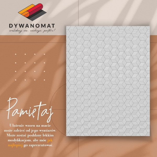 Uniwersalny dywan winylowy Geometryczna kostka