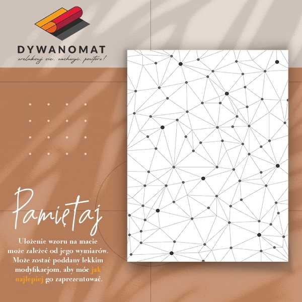 Uniwersalny dywan winylowy Geometryczna siatka