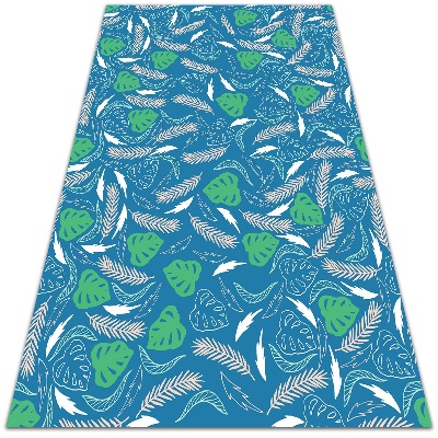 Modny uniwersalny dywan winylowy Hawajskie liście