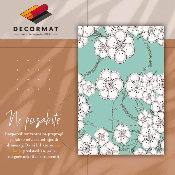 Dywan winylowy do domu Geometryczne pąki