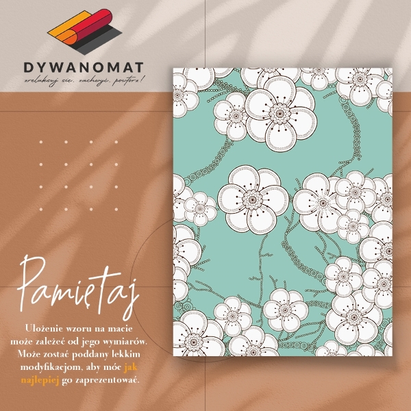 Dywan winylowy do domu Geometryczne pąki