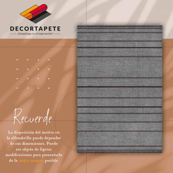 Modny winylowy dywan wewnętrzny Szare pasy