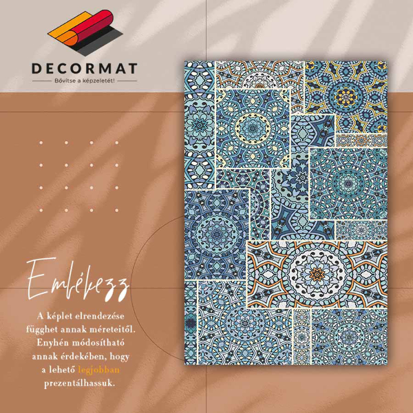 Dywan winylowy do domu Mandala patchwork