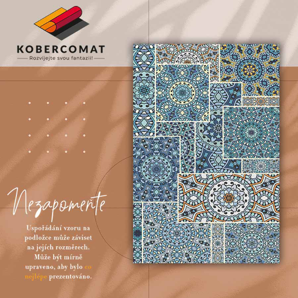 Dywan winylowy do domu Mandala patchwork