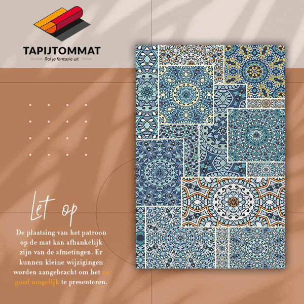 Dywan winylowy do domu Mandala patchwork