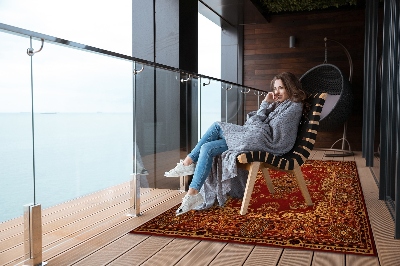 Nowoczesny dywan outdoor Tekstura perska