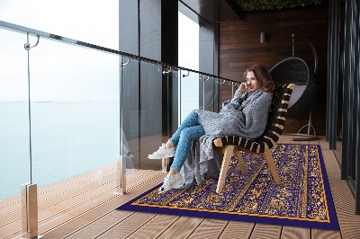 Dywan na taras zewnętrzny Wzór paisley vintage