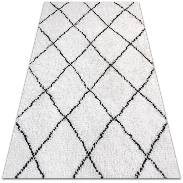 Dywan ogrodowy Czarne linie wzoru