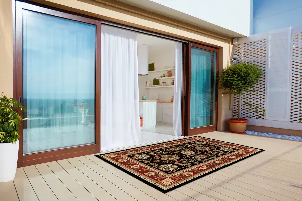 Nowoczesny dywan outdoor Tekstura retro