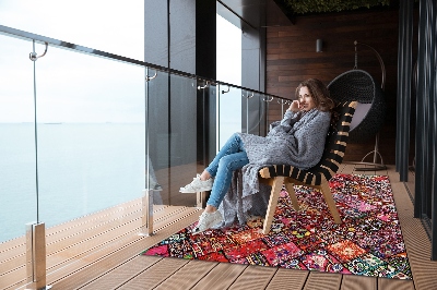 Nowoczesny dywan outdoor Mozaikowy patchwork