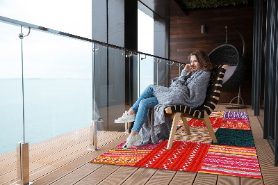 Nowoczesny dywan outdoor Turecki patchwork
