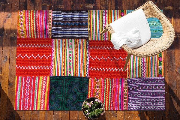 Nowoczesny dywan outdoor Turecki patchwork
