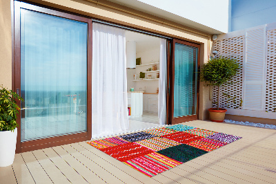 Nowoczesny dywan outdoor Turecki patchwork