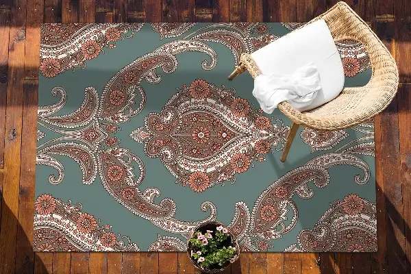 Dywan na taras zewnętrzny Paisley vintage