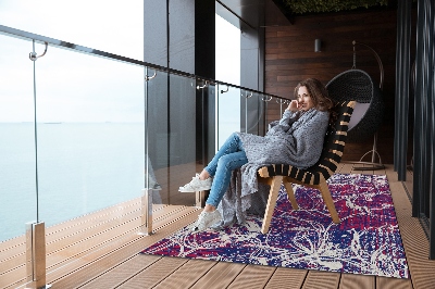 Dywan na taras zewnętrzny Abstrakcja retro